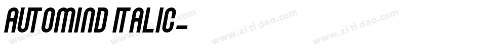 Automind Italic字体转换